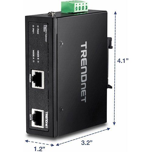 TRENDnet TI-IG30 Hardened Industrial Gigabit PoE+ Injector