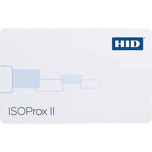 HID 1386LGSMN ISOProx II Card, Programmed, No Slot Punch, PVC, White