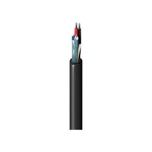 Belden 1502SB 0101000 1-Pair 2-Conductor Multimedia Control Cable, LSZH, DCA, 1000' (304.8m) Reel, Black