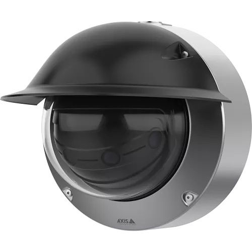 AXIS Q3839-SPVE 8K Multisensor Panoramic IP Camera, 4.6mm Fixed Lens, 180° Horizontal Field of View, DLPU, AI Powered, Stainless Steel Casing