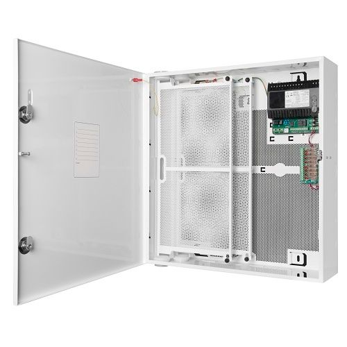 Elmdene MULTI-ACCESS-PSU6 13.8V DC 8A or 27.6V DC 4A PSU, 8-way Fused Output Module, PSU Enclosure Size 515h x 478w x 146dMm, Max Battery 12V 17Ah