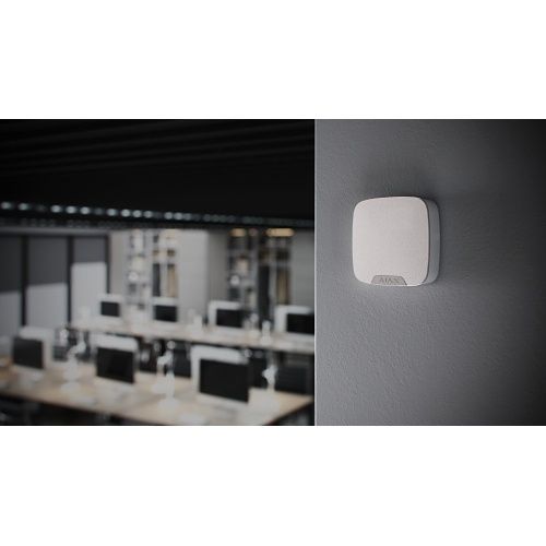 Ajax 133206.11.WH1 Superior HomeSiren Jeweller Wireless Siren with LED Connector, White, (Replaces 67732.11.WH1)