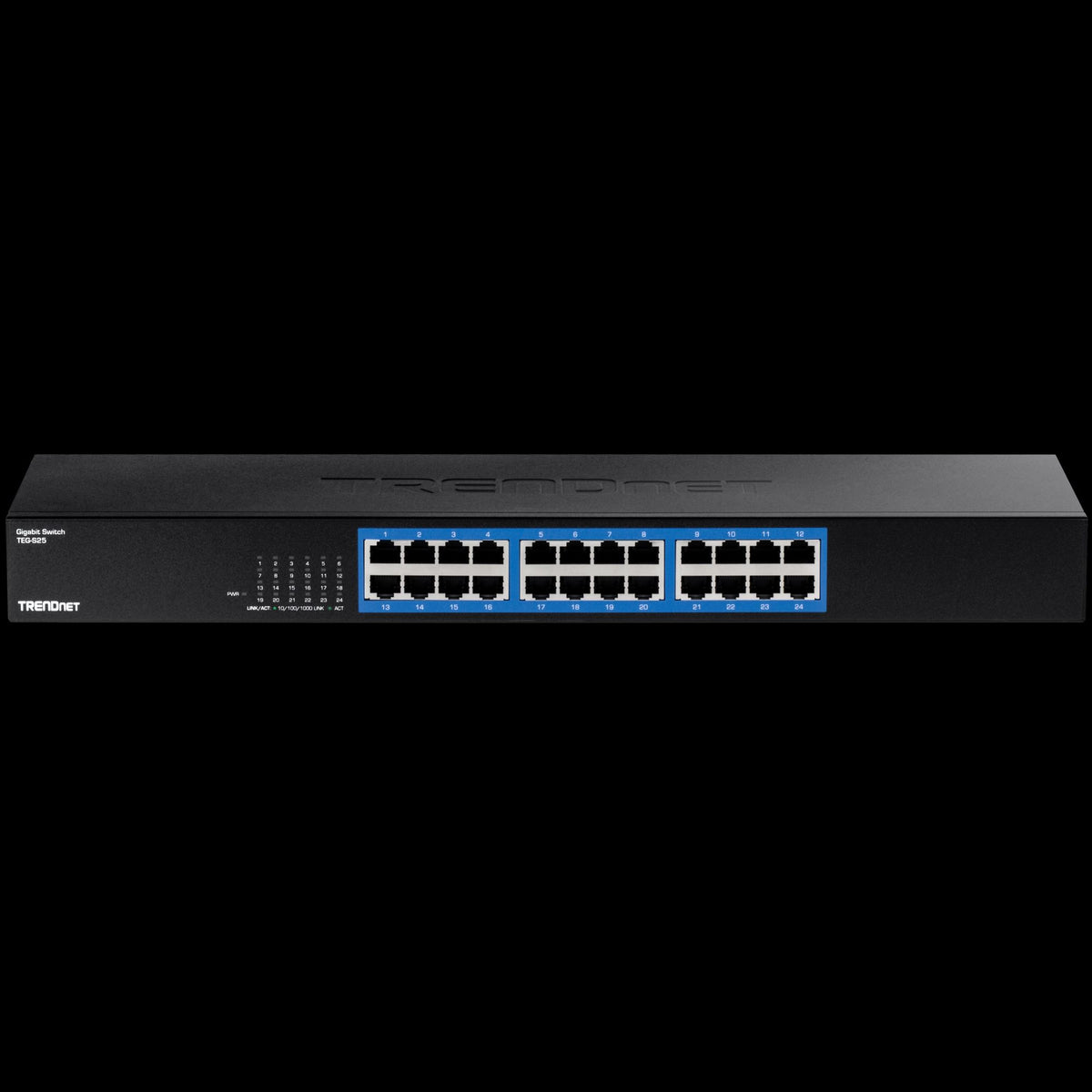TRENDnet TEG-S25 24‑Port Gigabit Unmanaged Switch Metal Housing, Rackmount