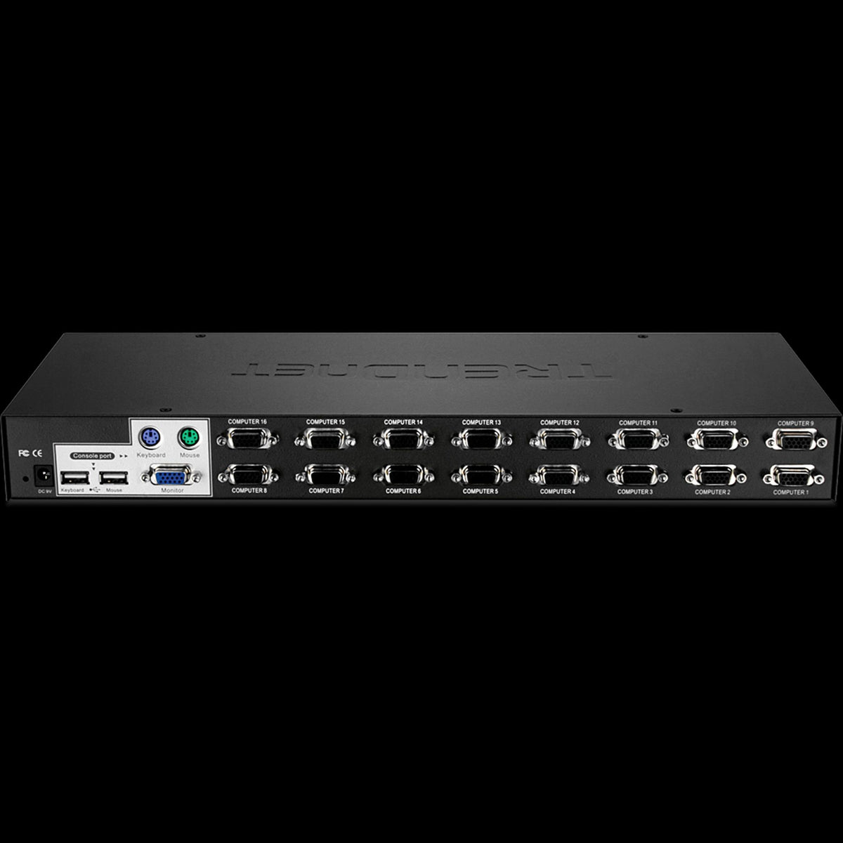 TRENDnet TK-1603R 16-Port Rack Mount USB KVM Switch with VGA and USB Connection to Servers, 1U
