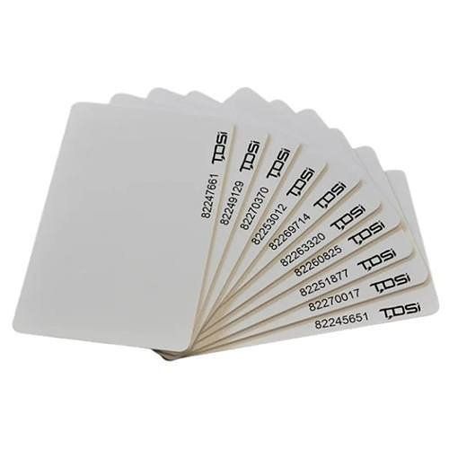 TDSi 4262-0245 White Proximity Card Printed with Logo and ID Number