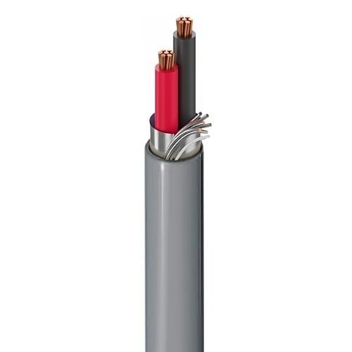 Belden 4300FE.00500 18/2 Stranded BC Security and Commercial Audio Cable, Beldfoil, 500m Reel, Gray