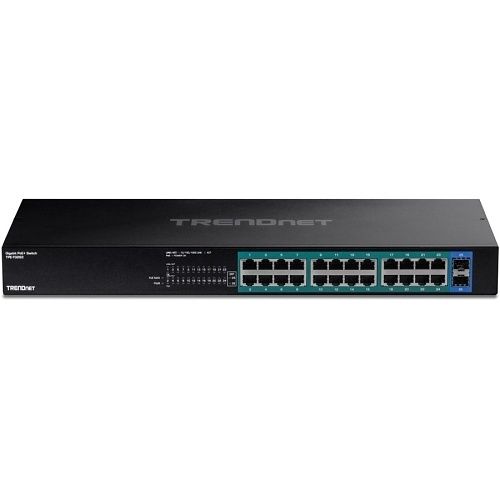 TRENDnet TPE-TG262 26-Port Gigabit PoE+ Switch, 380W, (Replaces TPE-TG262)