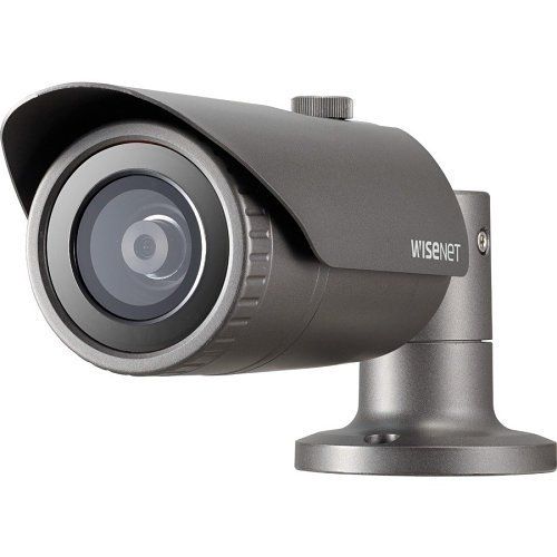 Hanwha QNO-7012R Q Series, 4MP WDR IP Bullet Camera, 2.8mm Fixed Lens, IR 20M, IP66, Grey