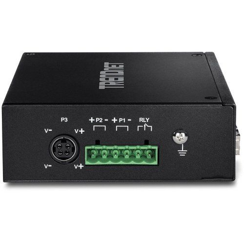 TRENDnet TI-PG62 6-Port Industrial Gigabit PoE  DIN-Rail Switch 100 - 240 V AC, 50/60 Hz, 2 A , 12Gbps