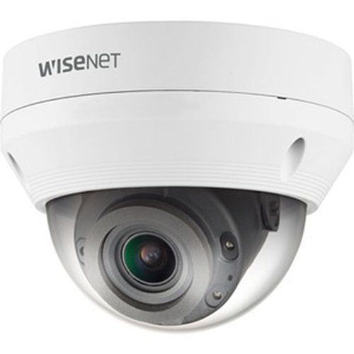 Hanwha QNV-8080R Q Series, 5MP WDR IP Dome Camera, 3.2-10mm Motorized Varifocal Lens, IR 30M, IP66, White