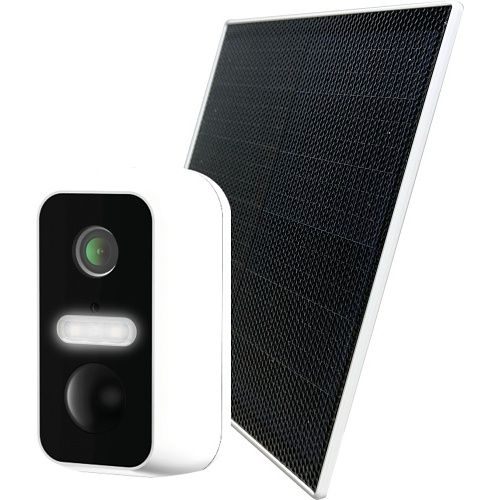 Pyronix BATTERYCAM/KIT-SDSOL2 Wireless Battery Powered HD Camera and Solar Panel, White