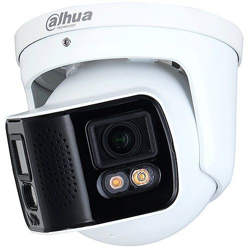Dahua DH-IPC-PDW5849-A180-E2-ASTE WizMind Series, 2×4MP Full-color 180° Duo Splicing IP Eyeball Camera, 3.6mm Fixed Lens, IP67, PAL