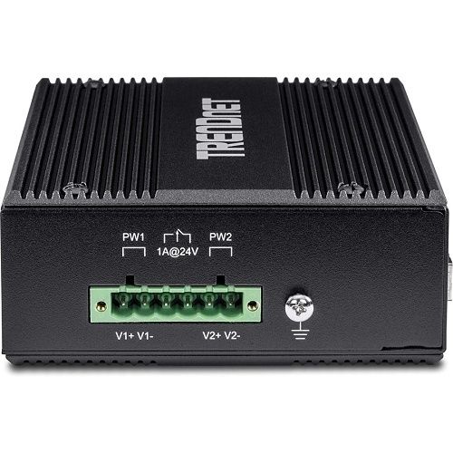 TRENDnet TI-UPG62 6-Port Hardened Industrial Gigabit Ultra PoE DIN-Rail Switch
