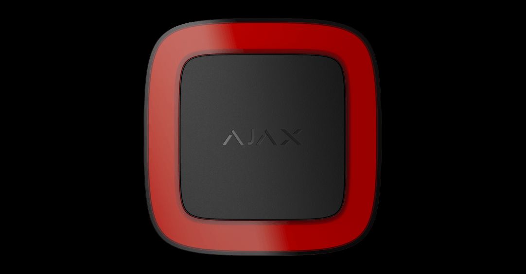 Ajax 155912.378.BL1 EN54 Indicator Visual Fire Alarm Device (VAD), Wireless Addressable, Black