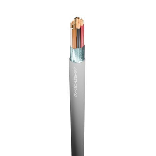 Quality Connectivity OSC6LSZH-100 Data Cable 6 Cores, Type 9536, Shielded, Euroclass, 100m, Grey