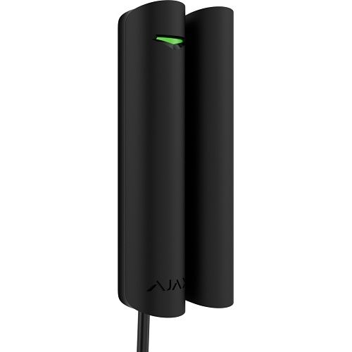 Ajax 143555.177.BL1 Superior DoorProtect G3 Fibra Door Opening Detector, Grade 3, Detects Impact, Tilt, Magnetic Masking, Black, (Replaces 61341.177.BL)