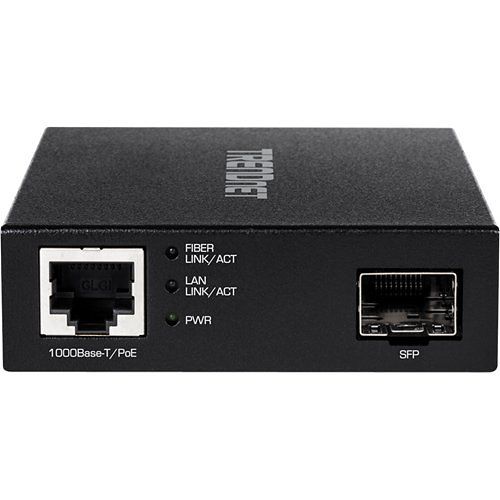 TRENDnet TFC-PGSFP Gigabit PoE PD SFP Fiber Media Converter