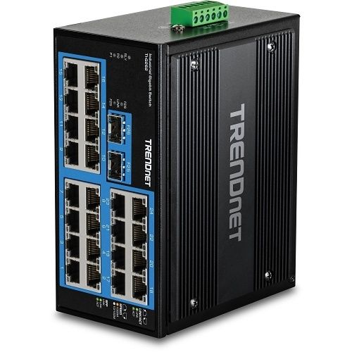 TRENDnet TI-G262 26-Port Hardened Industrial Gigabit DIN-Rail Switch
