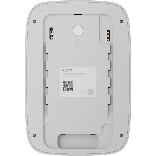 Ajax 133210.83.WH1 Superior KeyPad Plus Jeweller Wireless Keypad with Touch Buttons Supporting Authentication via Pass, Tag, and Codes, White, (Replaces 70224.83.WH1)