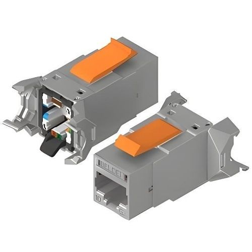 Belden RVAIJ2SME-S1 Industrial Revconnect CAT6a Modular Jack, STP, Metal