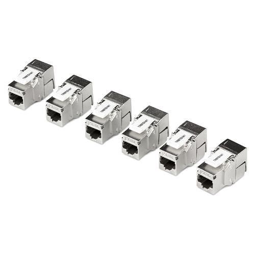 TRENDnet TC-K06C6A Shielded Cat6A Keystone Jack, 6-Pack