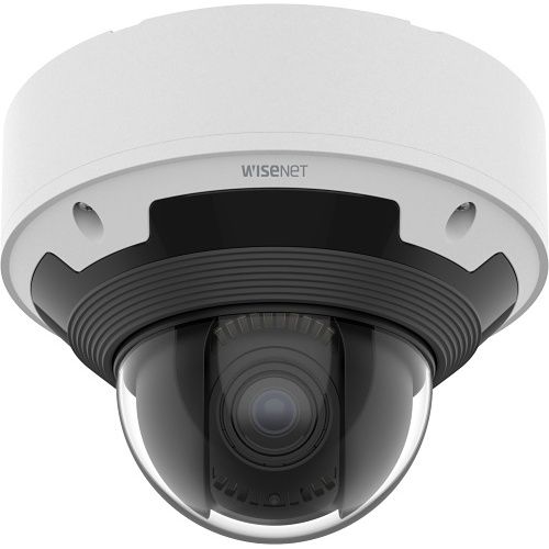 Hanwha XNV-6083Z X Series, IP66-IP67 2MP 2.8-12mm Motorized Varifocal Lens, AI Vandal IP Dome Camera, White