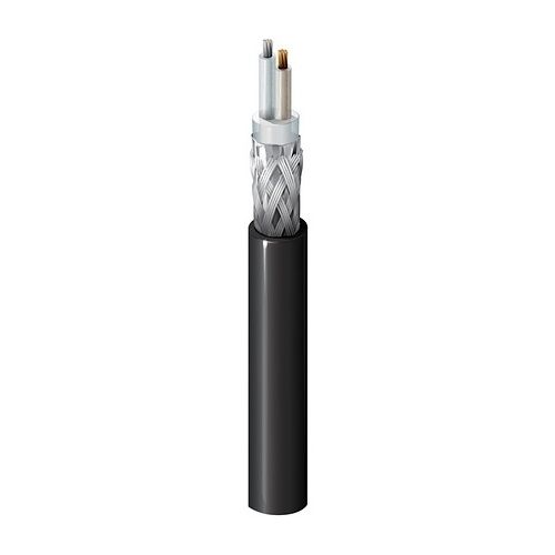 Belden 9207NH.00305 20/1 Twinax 100 Ohms Cable,  Str-1c TC/1c BC, Duofoil, PVC Jacket, CMG, 305m Reel, Black