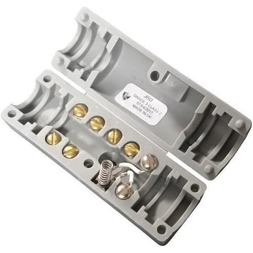 Knight Fire J60 G3 Conduit Junction Box, 6+2 Way Screws, Grey