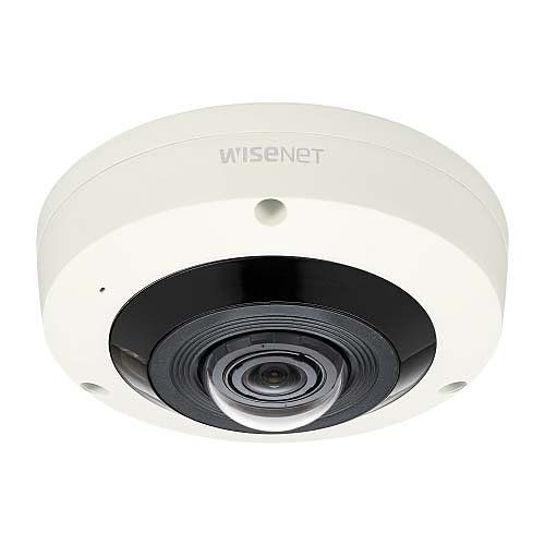 Hanwha XNF-8010RV X Series, 6MP WDR IP Fisheye Camera, 1.6mm Fixed Lens, IR 15M, IP66, White, (Replaces XNF-8010RV)