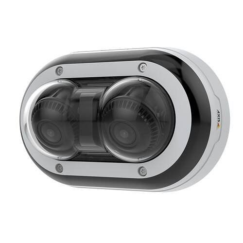AXIS P4705-PLVE P47 Series, 2x2MP Zipstream 360° 2.5x Optical Zoom Multisensor IP Panoramic Dome Camera, 3.26-8.12mm Varifocal Lens, IP67