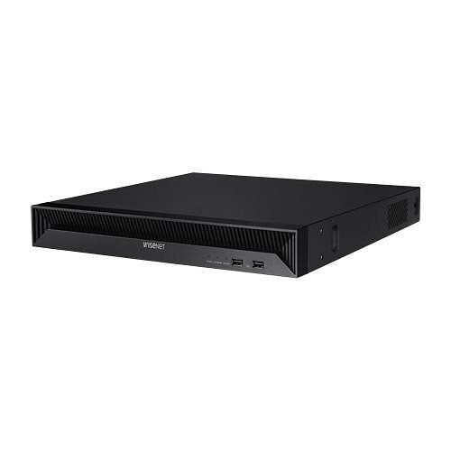 Hanwha XRN-815S 12MP 8-Channel 100Mbps 2 SATA NVR with 8 PoE Ports, Black