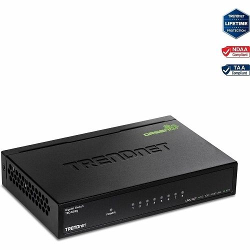 TRENDnet TEG-S82G 8-Port Gigabit GREENnet Switch, (Replaces TEG-S82G)