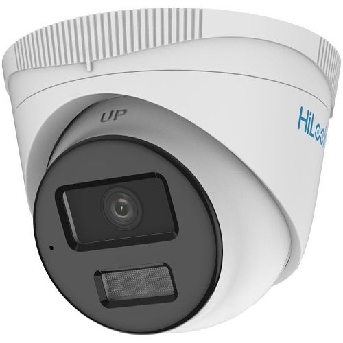 HiLook IPC-T249HA-LU(2.8mm) Value Series 4MP ColorVu with Smart Hybrid Light Fixed Turret IP Camera, 2.8mm Lens, IP67, White