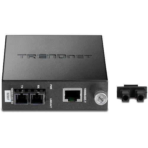 TRENDnet TFC-1000MSC Intelligent 1000Base-T to 1000Base-SX Multi-Mode SC Fiber Converter