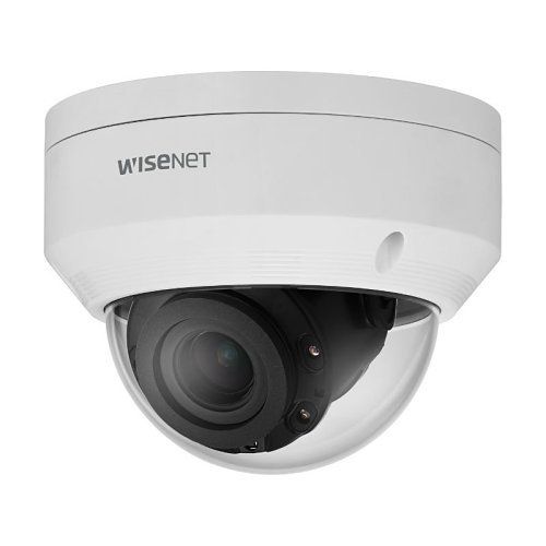 Hanwha ANV-L7082R 4MP IR Outdoor Vandal Dome Camera, 3.3-10.3mm Varifocal Lens, 30m IR, IP66 IK10, White