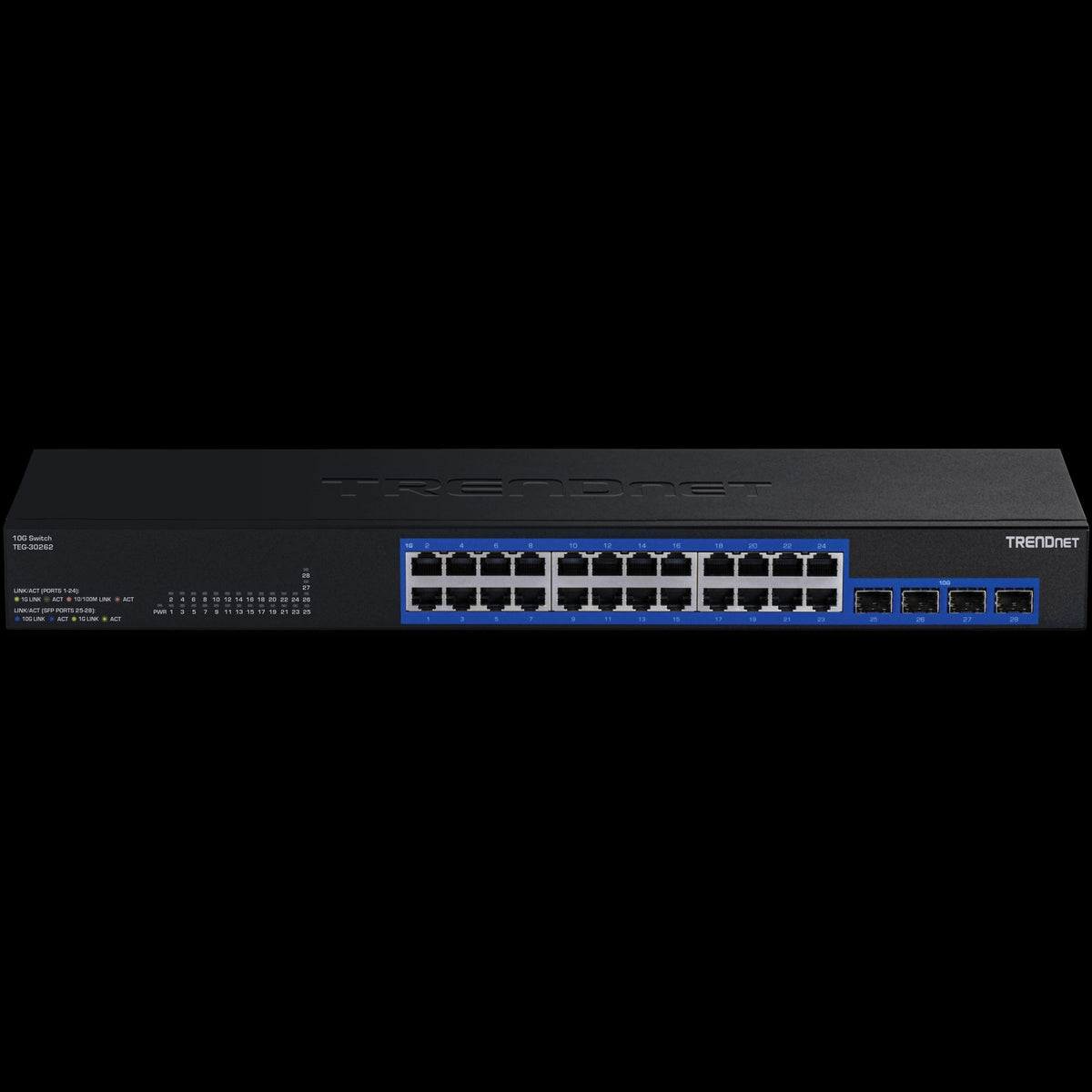TRENDnet TEG-30262 28-Port Gigabit Switch with 4 x 10G SFP+Ports