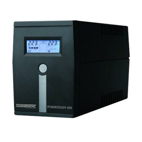 Power Sonic 800 Powersteady Series, 16A, UPS with Battery Charger, 12V 9AH, Tower, LCD display