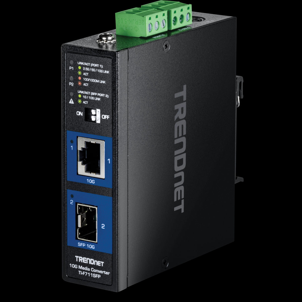 TRENDnet TI-F711SFP Industrial 10G SFP+ Media Converter