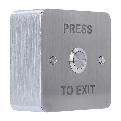 CDVI RTE-SS Stainless Steel Exit Button, square, Surface Mount