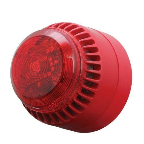 Eaton 8210113FULL-0016X Fulleon ROLP Solista LED Sounder Beacon, Deep Base, Red Body and Flash