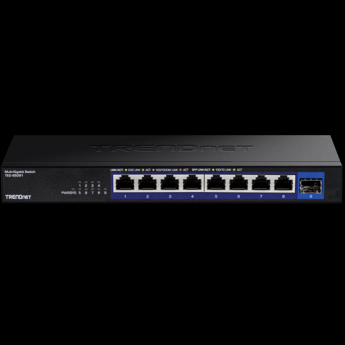TRENDnet TEG-S5091 9-Port 2.5G Unmanaged Switch with 10G SFP+ Port