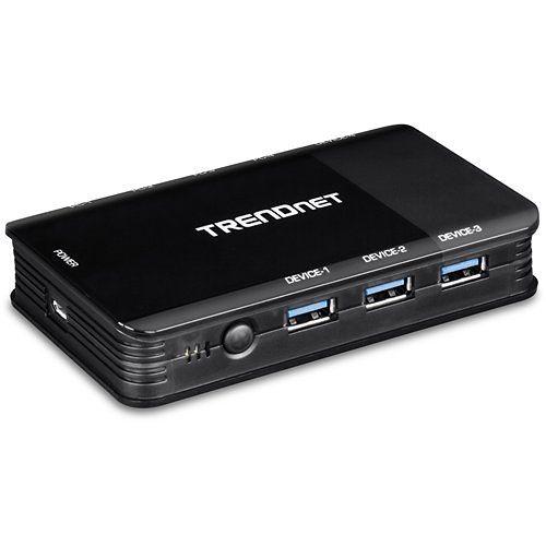 TRENDnet TK-U404 4 Computer 4-Port USB 3.1 Sharing Switch, Tk-U404, 4 X USB 3.1 For Computers, 4 X USB 3.1 F...