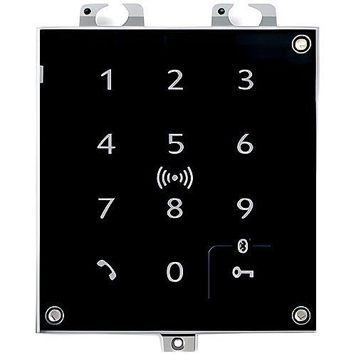 2N 91550947 IP Verso Blutooth and RFID Proximity Reader Module, Supports 125Khz and 13,56Mhz Cards, NFC with Touch Keypad (91550947)
