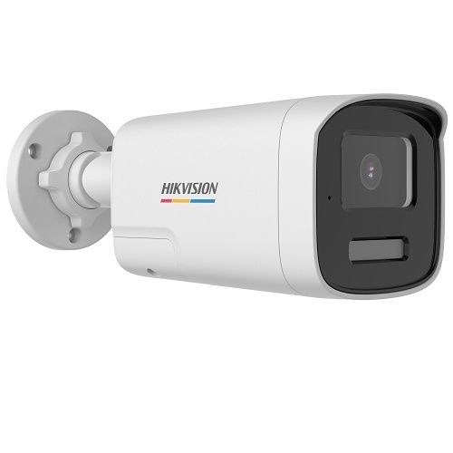 Hikvision DS-2CE12KF0T-LTS(2.8mm)(O-STD) ColorVu Series 3K Two-Way Audio Bullet Camera, 2.8mm Fixed Lens, White