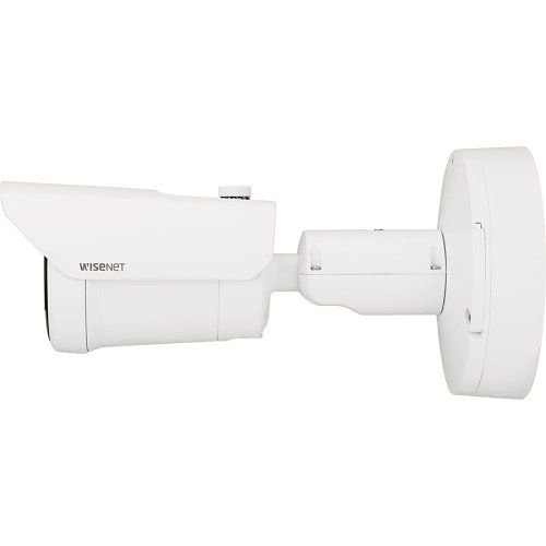 Hanwha XNO-C8083R X Series, 6MP WDR IP Bullet Camera, 4.4-9.3mm Motorized Varifocal Lens, IR 40M, IP67, White