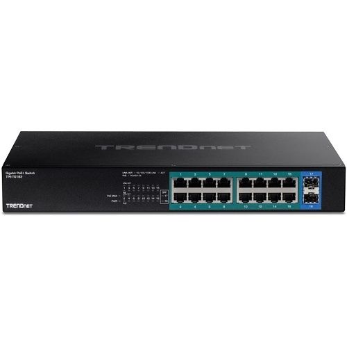 TRENDnet TPE-TG182 18-Port Gigabit PoE+ Switch, 240W