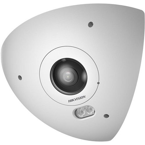 Hikvision DS-2CD6W65G1-IVS(1.16mm) PanoVu 6MP DeepinView IP Fisheye Camera, 1.16mm Fixed Lens, IP67 IK10, White