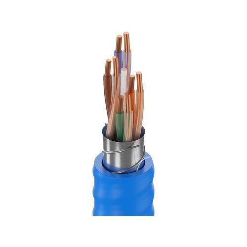 Belden 2183P D15A1000 4K Media Cable, Foiled / Unshielded Twisted, Electrical Communication Application, 305m, PVC, Blue