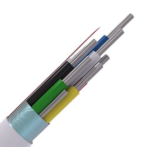 CQR CABS6/WH/100 6-Core Professional Screened Alarm Cable, Type 2, PVC, 100m, White