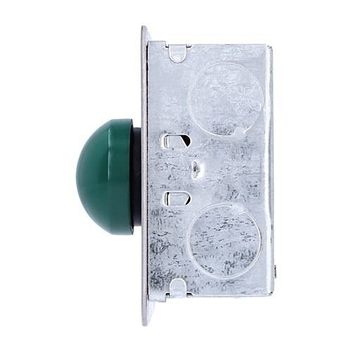 CDVI RTE-SFD Stainless Steel green Dome Exit Button, Flush Mount